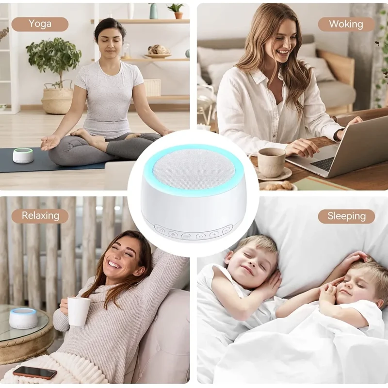 White Noise Sleep Aid Machine | Bluetooth, Timer, 32 Soothing Sounds - Image 4