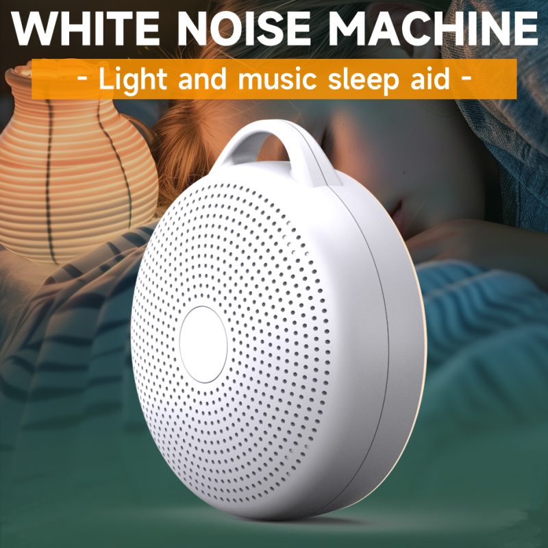 Baby White Noise Machine | 24 Soothing Sounds + Bluetooth + Timer + Back Track | Warm Light Sleep Aid for Nursery & Travel - Image 5
