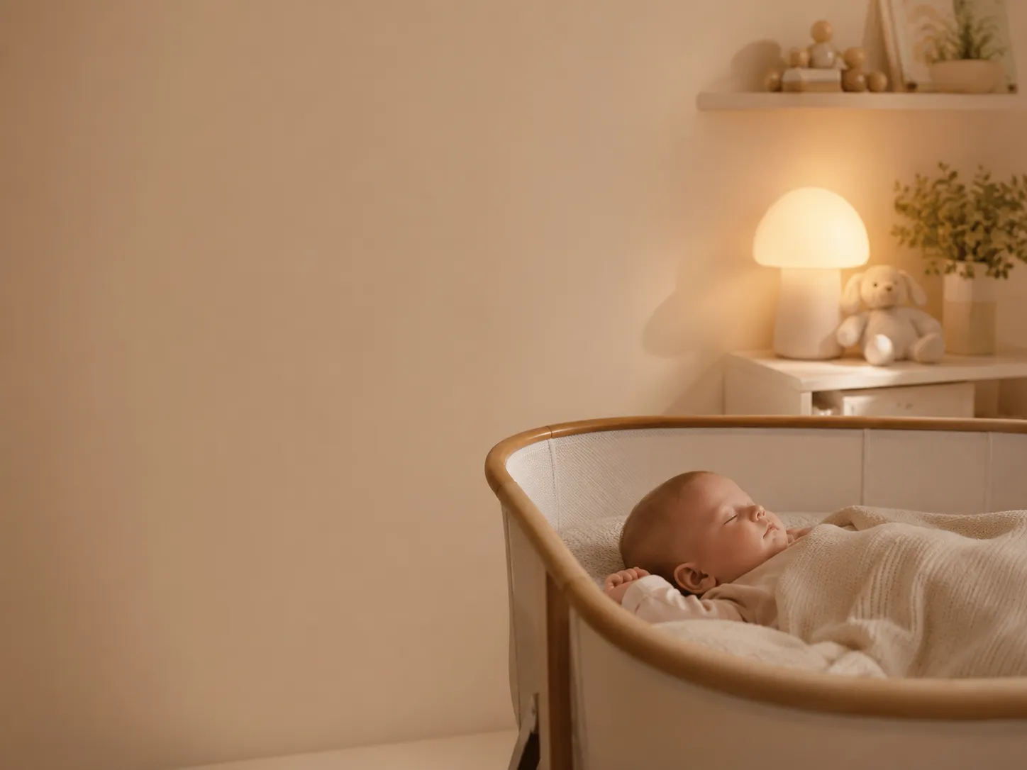 Gentle sleep environment for babies and children
